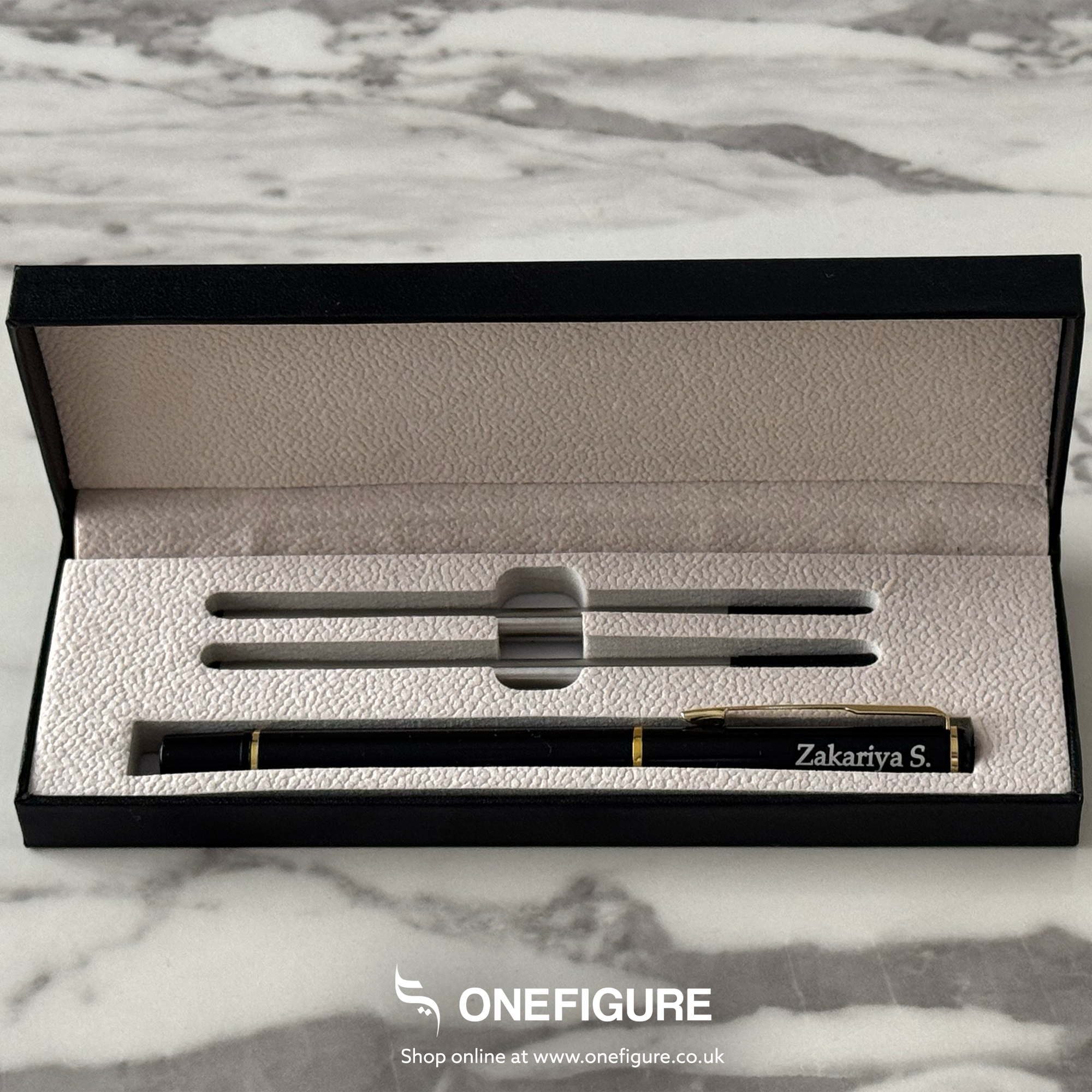 Personalised Luxury Pen | Black & Gold | Onefigure | Personalised Gifts ...